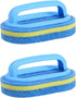 Multipurpose Thick Handheld Pool Scrub Brush, Pool Clean Sponge for Tile, Walls,Floor, Hot Tubs - Reusable Scrubber Foam Cleaning Kitchen Decontam...