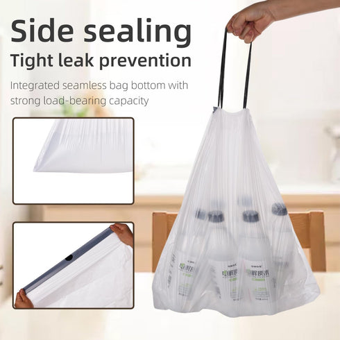 4 Gallon Trash Bags, 40 Count Drawstring Garbage bags, Thickened Unscented Wastebasket Liners for Bathroom Bedroom Office Trash Can...