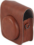 GOWENIC PU Leather Vintage Camera Case for Fujifilm Instax Mini 90, Waterproof Exquisite Protective Camera Case with Adjustable Shoulder Strap (Br...