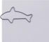 100 Count Shark Shaped Paper Clips Great for Paper Clip Collectors or Office Gift - Comes in Round Tin with Lid and Gift Box (Gray)...