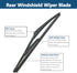Rear Windshield Wiper Arm & Wiper Blade Set for Nissan Rogue 2008-2013,Juke 2011-2016,Nissan Qashqai 2008-2013 Rear Windshield Back Wiper Arm Blad...