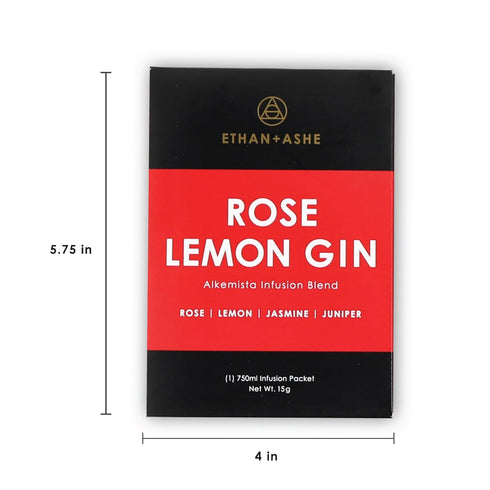 Ethan + Ashe ROSE LEMON GIN Alcohol Infusion Blend...