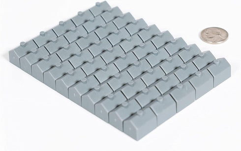 Plastic Houses: Grey Color Board Game Replacement House (Colored Miniature Town & City Buildings, Board Game Playing Pieces) | 50 Pieces...