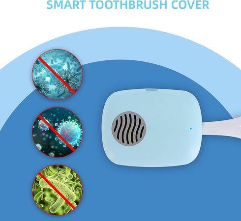 Toothbrush Travel Cover, Toothbrush Travel Case With Air Drying Function, Rechargeable Portable Toothbrush Travel Container with Holder for Househ...