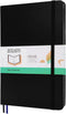 Hardcover Notebook Blank Journal Sketchbook for Drawing, Medium 5.5 by 8.4 Inch, 100 GSM Thick Paper (Black, Plain)...