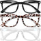 Gaoye Stylish Blue Light Glasses for Woman - Computer Glasses up to 99% Blue Light Blocking - Lightweight Frames - 3 pack...