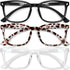 Gaoye Stylish Blue Light Glasses for Woman - Computer Glasses up to 99% Blue Light Blocking - Lightweight Frames - 3 pack...