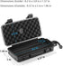 Travel Cigar Humidor Case with Humidifier Disc - Waterproof, Airtight, Durable and Crushproof - Holds up to 10 Cigars, Portable Cigar Box Gift for...
