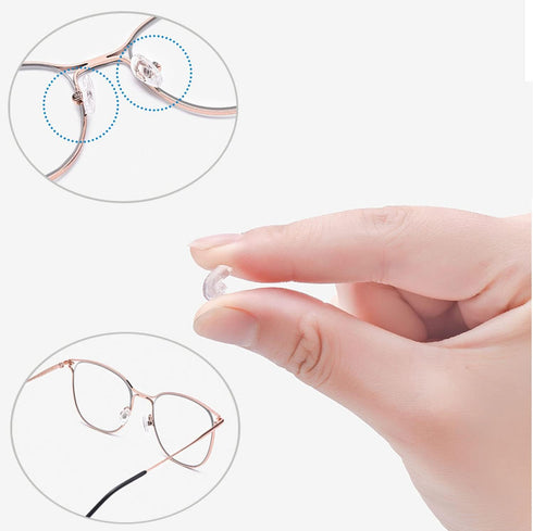 18 Pairs Eyeglass Nose Pads, Eyeglasses Repair Kit with Screwdrivers, Nose Pads, Screws, Tweezer, Cleaning Cloth for Glasses, Glasses and Sunglass...