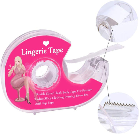 Double Sided Tape for Clothes,Waterproof Fashion Clothing Tape,Clear Strong Adhesive Body Tape for Fabric,Dress, Cloth,Gentle on Skin & Body,Trans...