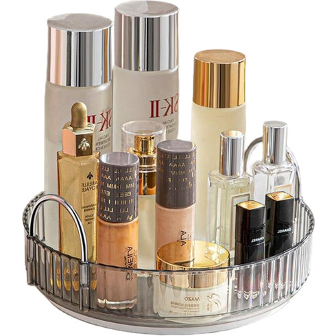 Makeup Organizer for Vanity, 360° Rotating Bathroom Organizer Countertop, High-Capacity Skincare Organizer, Spinning Cosmetics Organizer for Dress...
