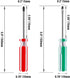 2 PCS Magnetic Screwdriver Set, 5mm Phillips and Flat Head Tips Screwdriver with 3” Steel Shaft for Repair Home Improvement Craft...