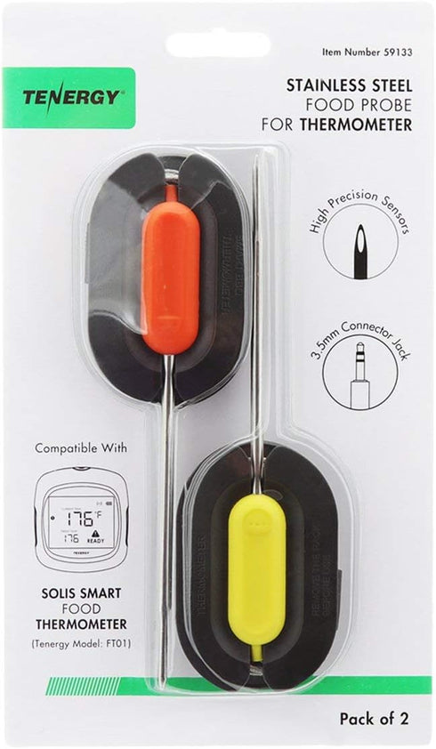 Tenergy Stainless Steel Probe for Solis Smart Food Thermometer - 2 Pack...