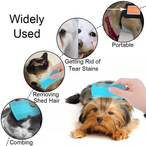 6 Pcs Pet Flea Combs, Dog Cat Combs, Hair Removal Massaging Shell Combs, Pet Combs for Removal Dandruff, Hair Stain(Random Colour)...