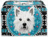 4 Slice Toaster Cover West Highland White Terrier Appliance Toaster Cover Westie Blue Mandala Universal Fit Wide Slot Bread Maker Protective Cover...