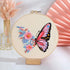 GLTAYLMY 3 Pack Embroidery Kits with Butterfly Pattern for Beginner Adults,Cross Stitch Kits with 1 Plastic Embroidery Hoops,Needles and Color Thr...