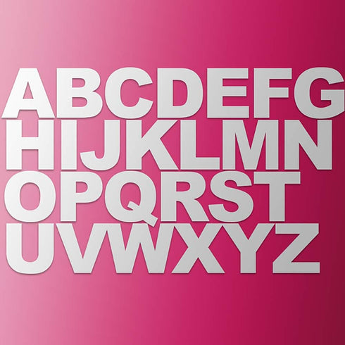 RAYNAG 26 Alphabet Cake Stencils A-Z Letters Baking Template Flat Plastic Cutting Alphabetic Outlines Mold 4 Inch Capital Letter Molds for DIY Cak...