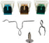 Supplying Demand 279570 14205029 Clothes Dryer Door Latch and Strike Universal Replacement Kit