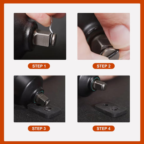 1/2" and 3/8" Impact Retaining Socket Clip with O-Ring, Including Anvil Retaining Ring Install Tool for Milwaukee Electric/Pneumatic Wrench?6/Pack...