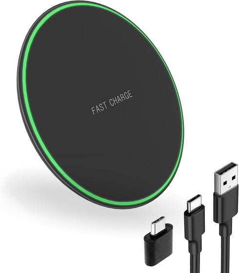 15W Wireless Charger Wireless Charging Pad for Samsung S23/S23+/S22/S22+/S21/S20/S20+/S10/Note10/Note9 Wireless Charger for iPhone 15/14/13/12/11/...