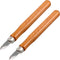 Marking Knife Woodworking Marking Knife Thin Blade Dual Double Bevel Striking Knife Hardened Mn-V Steel Heat Treated Striking Marking Knife (2 Pie...