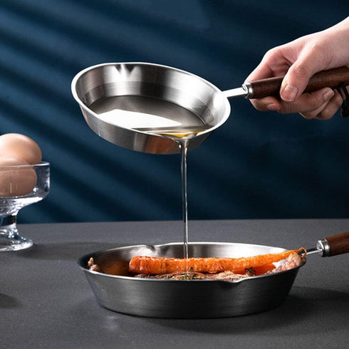 ABOOFAN Frying Pan Practical Metal Pan Breakfast Pan Mini Skillet Pan for Eggs Handled Oil Pot Multi-use Egg Pan Omelets Pan Egg Pancake Maker Oil...