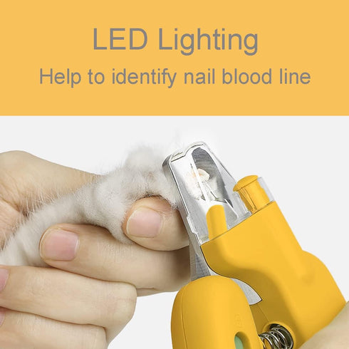Cats Nail Clipper Trimmer with LED Light Grooming Tools for Pets Wood's Lamp...