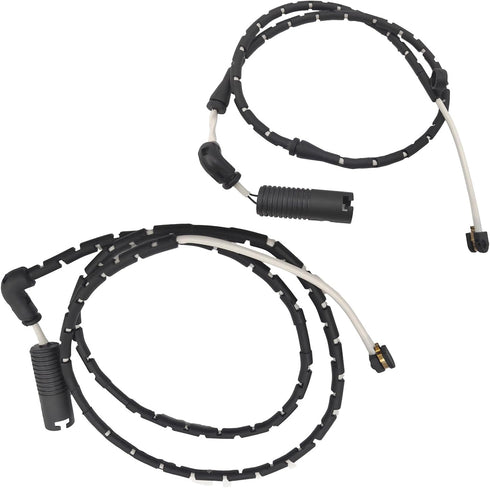 Brake Pad Wear Sensor Front & Rear Wheel | Compatible for BMW X3 E83 2004 2005 2006 2007 2008 2009 2010 | Replacement # 34353411756, 34353411757...