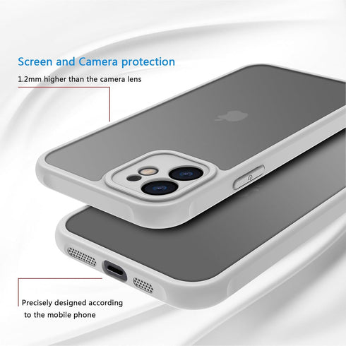 Matte Case for iPhone 11 Case,Shockproof Protective Hard Back Slim Case for iPhone Case 6.1 inch,Frosted Translucent Back Phone Cover, Anti-Finger...