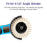 SCOTTCHEN Felt Flap Disc Abrasives 4-1/2" x 7/8" Arbor Buffing Polishing Wheel for Angle Grinder - 5 Pack...