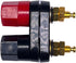 CESS Dual Binding Post, 4mm Banana Socket, 2 Way Gold-Plated Speaker Binding Posts, Power Amplifier Connector, 4 Pack...