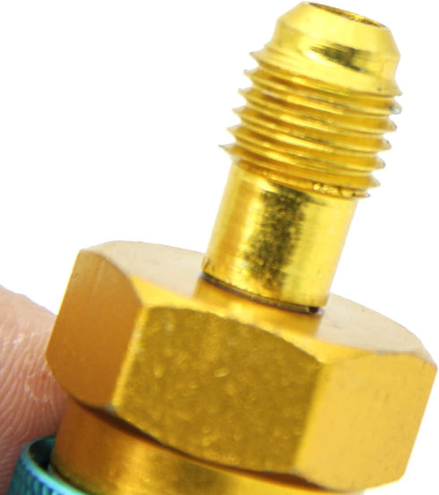 R1234YF To R134A Low Side Quick Coupler Adapter, R134a Adapter Car Air-conditioning Fitting Connector Refrigerant Can Compatible Valve Tool, R134a...