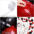 KBZVNAF Black Red Balloons Garland Arch Kit - 120Pcs White Red Black Confetti Latex Balloons for Wedding Baby Shower Birthday Graduation Party Dec...