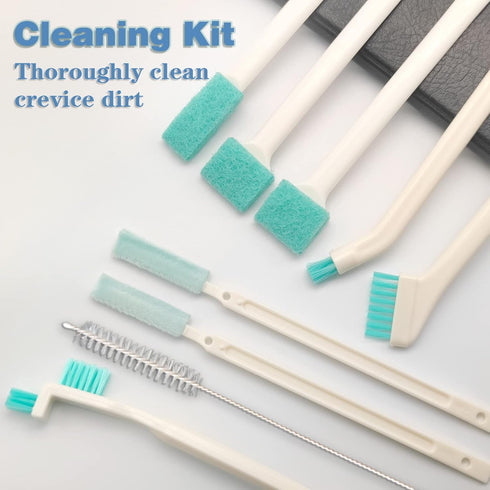 18 Pcs Small Household Cleaning Brushes by ELEMGULY,Deep Detail Crevice Brush Set for Hole, Gap, Corner, Space, Micro Crevice Scrub Cleaner Tool f...