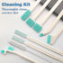 18 Pcs Small Household Cleaning Brushes by ELEMGULY,Deep Detail Crevice Brush Set for Hole, Gap, Corner, Space, Micro Crevice Scrub Cleaner Tool f...