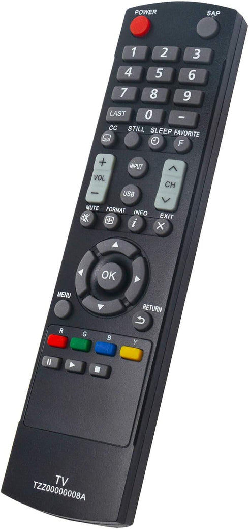 New TZZ00000008A Replacement Remote Control fit for Panasonic Viera LCD TV TC-L32C5 TC-L32C5X TC-32LC54 TC-L42U5 TC-L42U5X TC-L3252C TCL32C5 TCL32...