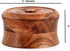 Jewellery box Acacia Wood Vintage Style Treasure Box Storage Organizer Trinket Keepsake Chest (5" x 5" x 3")...