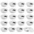20 Pack 2 Inch/50mm Round Plastic Desk Grommets, White Wire Organizer Caps, PC Computer Port Cable Hole Cover Plug Bushings, Perfect for Hide Data...