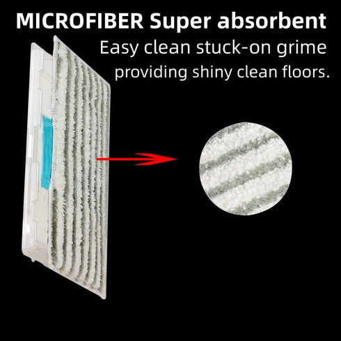 Reusable Mop Pad Refills for Shark Vacmop Replacement Pads Include VACMOP VM252 VM250 VM200 VM190, Vacuum Mop Pad Refills (8 Packs)...