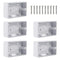 5pcs Surface Mount Outlet Box, 1 Gang Outlet Junction Box ABS Electrical Enclosure Box, Plastic Electrical Box Insulation Box for Home Electrical ...