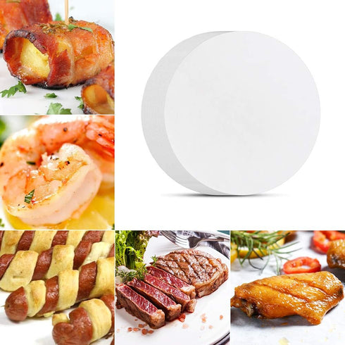 Parchment Paper Rounds, Set of 200, Non Stick 6 Inch Baking Parchment Paper/Parchment Baking Circles for Springform Pan, Tortilla Press and so on(...