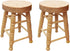 Miniature Counter Stool Dollhouse Furniture 2 PCS/Pack Wood Chair for Crafts Desktop Decor High Stool Mini Scene Ornament Model Round Bar Stool Hi...