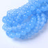 60PCS 6MM Natural Aquamarine Chalcedony Stone Beads Energy Healing Beads for DIY Jewelry Bracelet Necklace Making for Jewelry Making15Inch...