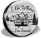 I Go Where I'm Towed Spare Tire Cover Waterproof Dust-Proof Universal 15 Inch Wheel Protectors Camper Spare Tire Cover Fit for RV Trailer Truck Je...