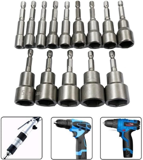 Utoolmart 1/4" Quick-Change Hex Shank 7mm Nut Setter Driver Drill Bit, 65mm Length, Metric No-magnetic 1 Pcs...