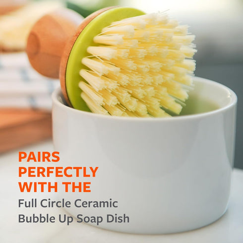 Full Circle, Green Bubble Up Bamboo Dish Brush, White, Model:FC12115G...