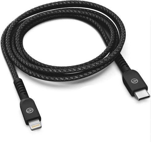 Galvanox iPhone Car Charger with Cable (Apple MFi Certified) 18W Ultra Fast Charging Power Adapter with 6ft Braided USB-C to Lighting Cord (Compat...