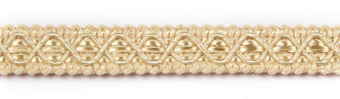 Gimp Braid Trim, 0.59 Inch / 10 Yards, Gold Silver Fabric, Upholstery Trim for Sewing, Polyester, DIY Crafts, Costume, Home Decorative...
