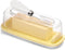 Butter Dish with Lid and Knife, Covered Butter Holder for Refrigerator, Kitchen Butter Tray Easy Scoop, Silicone Sealing Countertop Butter Keeper ...