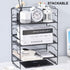 Multipurpose Desk Organizer Shelf - Space-Saving Mesh Desktop Rack, Stackable Supplies Storage for Office Accessories, Letter & Paper Tray Organiz...